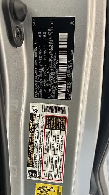 sienna: Toyota Sienna: 2021 г., 2.5 л, Автомат, Гибрид, Минивэн — 8