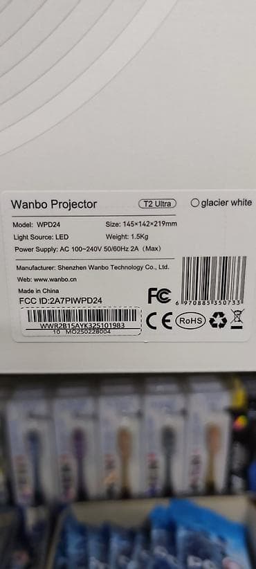 проек: Портативный домашний проектор Wanbo (дизайн с ручкой‑подставкой) - — 8