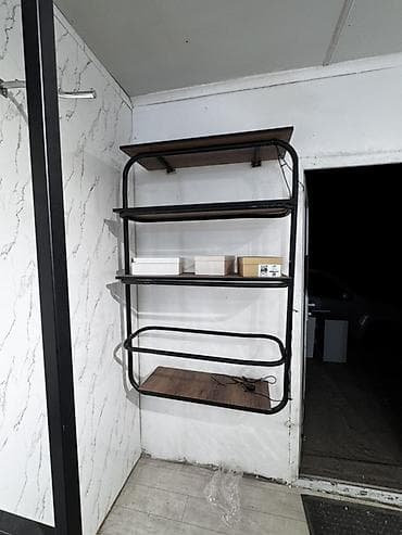 вертикальные вешалки для одежды: Кронштейн Для одежды, Материал: Металл, Лофт — 3