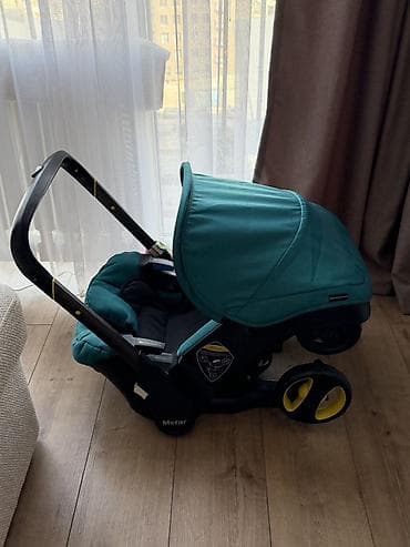 коляска для путешествий: Автокресло, цвет - Голубой, Б/у — 2