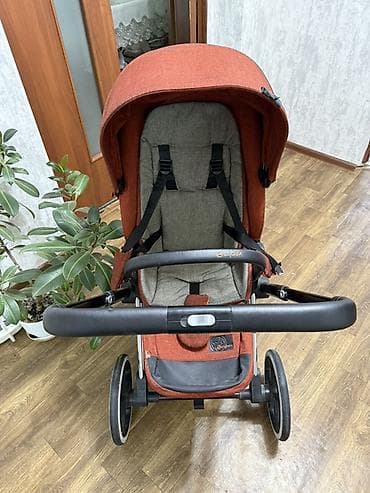 Прогулочная коляска Cybex Priam - Цвет: терракотовый (сиденье) с