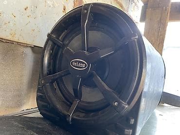 Сигнализация: Автомобильный сабвуфер GeLong в корпусе (тюб/бочонок) с встроенным — 1