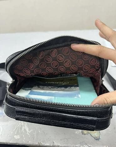 pull and beer: Классическая сумка, Butun, Материал: Натуральная кожа, Регулируемый ремень, Мужские — 2