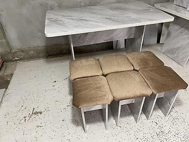 study table: Кухонный стол, Новый, Прямоугольный, Нераскладной — 5