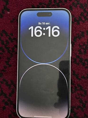 ddr 1: IPhone 14 Pro, Б/у, 128 ГБ, Серебристый, Зарядное устройство, 82 % — 4