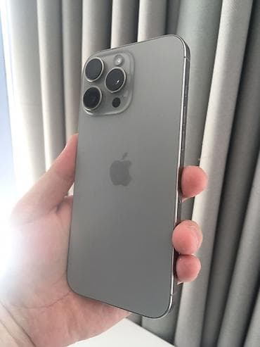 17 iphone: IPhone 16 Pro Max, Б/у, 256 ГБ, Natural Titanium, Коробка, 89 % — 3