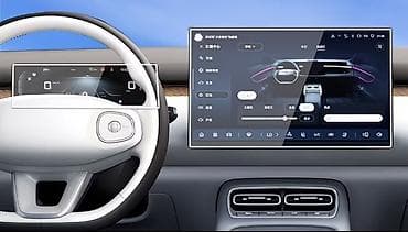mini gps tracker: Защитное стекло на экран и спидометр - Changan Q05 — 1