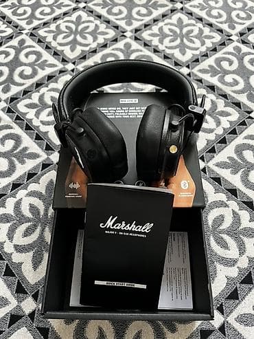 планшет apple: Беспроводные накладные наушники, Marshall — 2