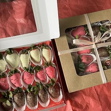 апарат для пончиков: 🍓 Клубника в шоколаде 🍫 Свежая, сочная клубника в нежном шоколаде! 🎁 — 1