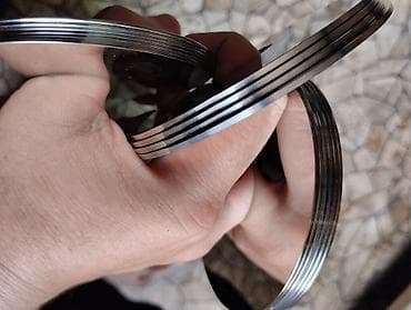 silver kitchen: Комплект зеркальных дисков-крышек из нержавеющей стали с центральным — 2