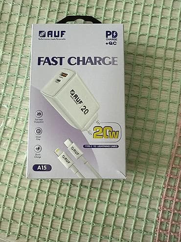 ac adapter: Сетевой зарядный комплект AUF A15 — быстрая зарядка 20 Вт - Поддержка — 2