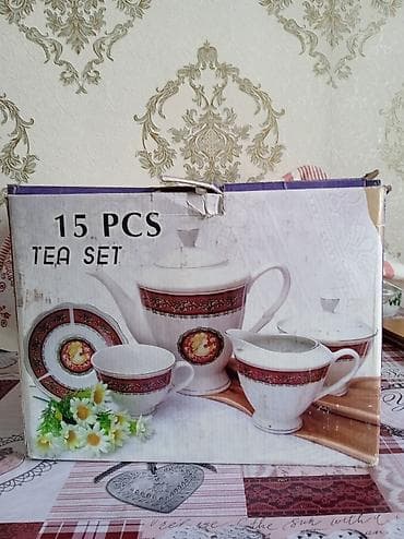 мини казан: Чайный сервиз 15 предметов (Tea Set) - Классический фарфоровый набор — 1