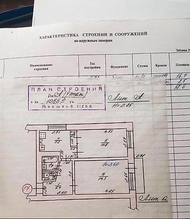 2 bedroom: 2 комнаты, 44 м², Космос Индивидуалка, 5 этаж, Косметический ремонт — 2