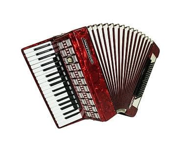 yamaha fs100c: Аккордеон Weltmeister (Serino), красный перламутровый корпус — 1