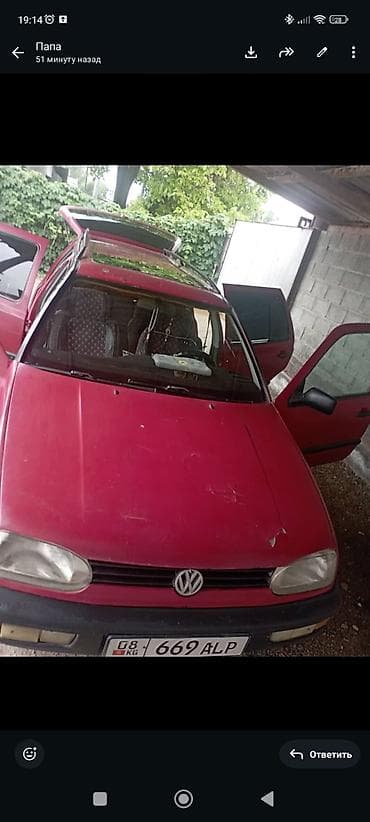 крышка багажник субару: Volkswagen Golf Variant: 1994 г., Универсал — 10