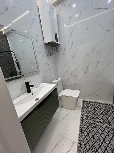 халал квартира: 1 комната, 45 м², Асанбай мкр Элитка, 5 этаж, Дизайнерский ремонт — 4