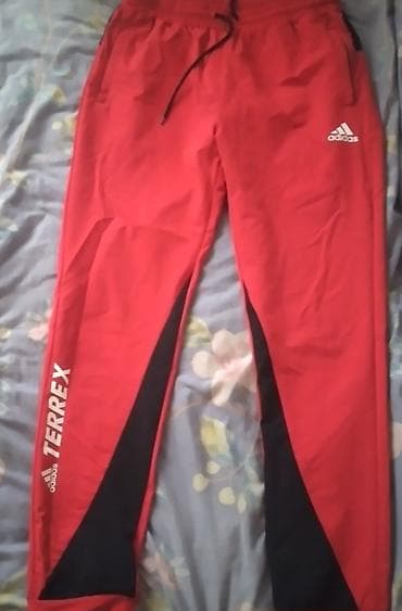 монклер куртка: Эркектердин спорттук костюму, L, Adidas, Колдонулган, түсү - Кызыл, Өзү алып кетүү, Акылуу жеткирүү — 1