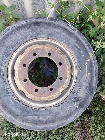 шины 285 70 19 5: Колеса в сборе 285 / 70 / R 19.5, Всесезонная, Б/у, 1 шт, Грузовики/Автобусы, Железные, отверстий - 8 — 1