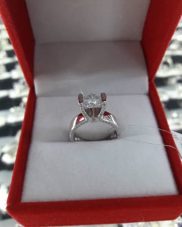 свадебные платья для покрытых: Кольцо СЕРЕБРО 925пробы покрыто драгоценным родием дизайн Италия — 4