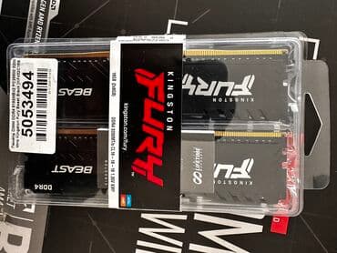 Оперативная память, Б/у, Kingston Fury, 16 ГБ, DDR4, 3200 МГц, Для ПК