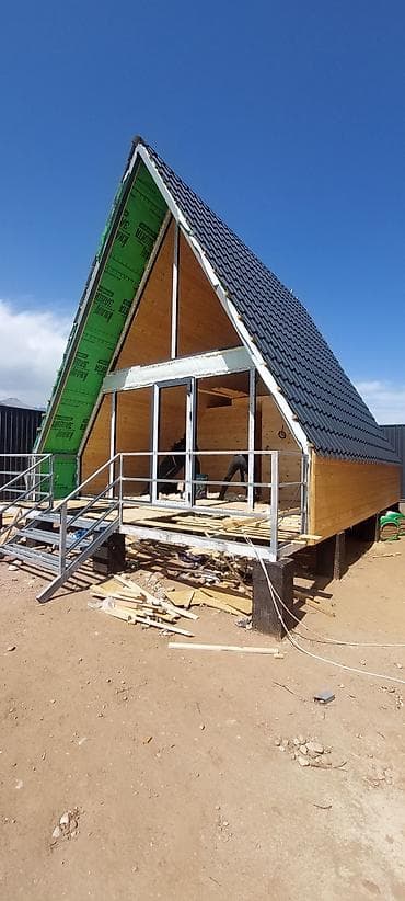 быстровозводимые дома бишкек: Современные каркасные дома с панорамным остеклением и вторым светом - — 6