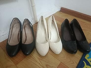 Женские туфли-лодочки, набор из 3 пар. - Пара 1: классические черные