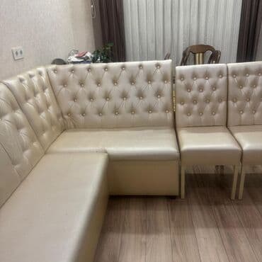 Тумбы и подставки: Угловой диван, С ящиками, Трехместный — 1