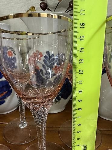 Посуда: Фужеры «Богемия» в нежном розовом цвете — 2