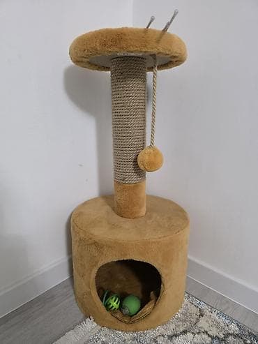 кот леопольд: Когтеточка-игровой комплекс для кошек - Многофункциональная — 1