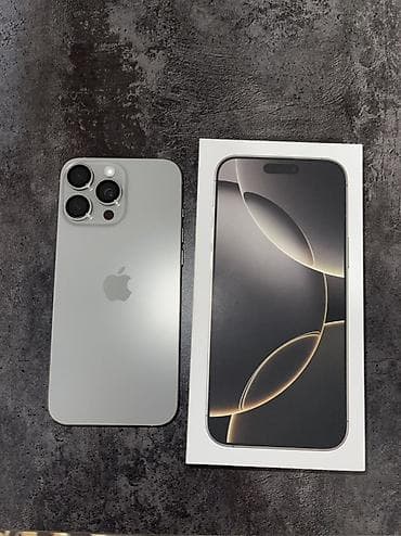 IPhone 16 Pro Max, 256 ГБ, Natural Titanium, Коробка, 100 % at lalafo.kg IPhone 16 Pro Max, 256 ГБ, Natural Titanium, Коробка, 100 %