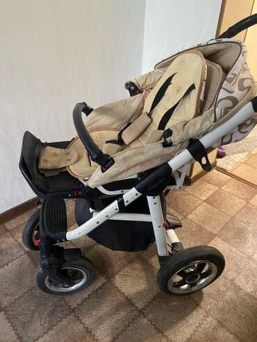 прогулочные коляски cam: Коляска, цвет - Желтый, Б/у — 5