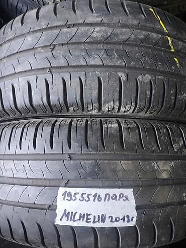 Шиналар: Шиналар 195 / 55 / R 16, Жай, Колдонулган, Жуп, Жеңил унаалар, Michelin — 1