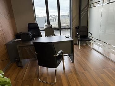 офисные стол: Комплект офисной мебели, Кресло, Металл, цвет - Черный — 4