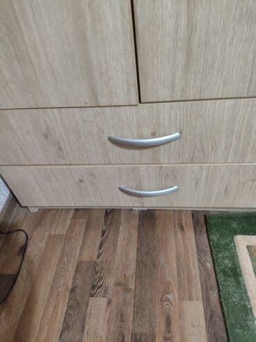 шкаф польский: Шифоньер, Б/у, Угловой, цвет - Бежевый, ЛДСП — 3