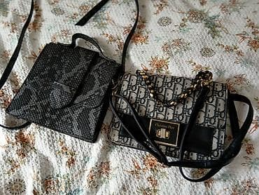 Классическая сумка, Dior, Материал: Искусственная кожа, Регулируемый ремень, Женские