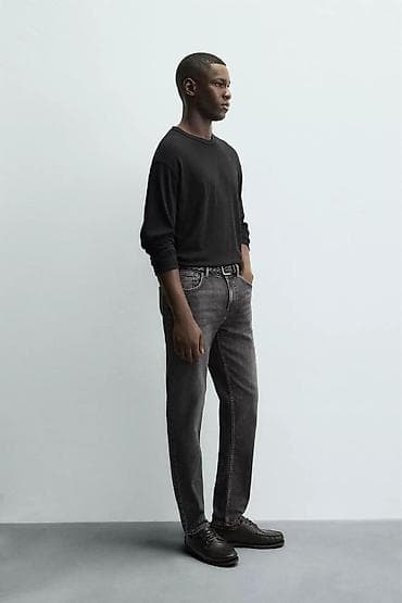 zara брюки: Мужские джинсы, M, Zara, Новый, цвет - Серый, Платная доставка — 1