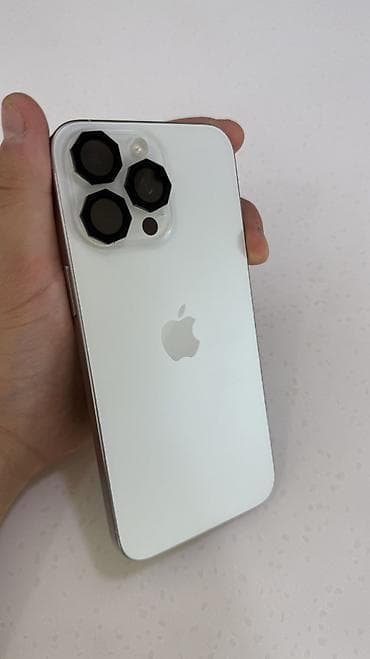 Техника жана электроника: IPhone 15 Pro Max, Жаңы, 256 ГБ, White Titanium, Коргоочу айнек, Каптама, 88 % — 2