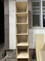 Складные тканевые шкафы: Шифоньер, Б/у, Прямой, цвет - Коричневый, МДФ — 8