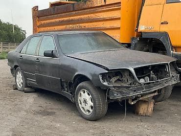 Mercedes-Benz S‑Class W140, седан, черный цвет. Мотор 3.2 Дизель — 2