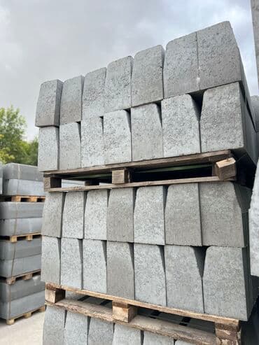 брусчатка бишкек дом брусчатки'' тротуарная плитка бордюры бишкек: Дорожный бордюр, Прессованный, Бетонный, Новый — 5