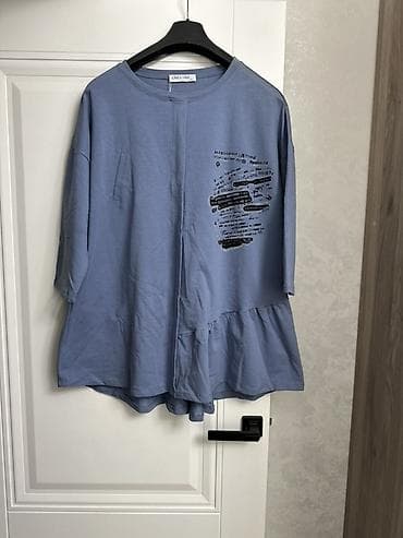 Женская одежда: Туника Only One, модель 7203 Размер : 52-54 - Цвет: пыльно‑голубой - — 1