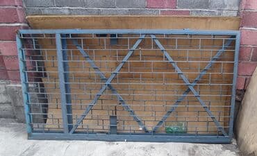 металические ворота: Продам две воротины б/у с хорошего металла Высота 287см . ширина — 1