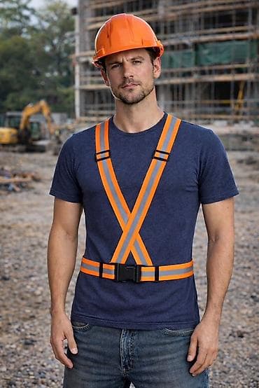 светоотражающие жилеты: Светоотражающий жилет-ремни (X-образная система) - Назначение — 3