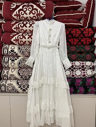 белья: Вечернее платье, Длинная модель, С рукавами, Стразы, M — 1