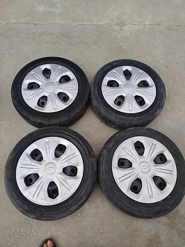Колеса в сборе 165 / 65 / R 14, Всесезонная, Б/у, Комплект, Железные, отверстий - 5 — 1