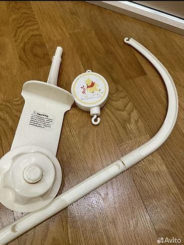 Детские электрокары: Мобиль на кроватку Винни пух, заводной механизм, легко крепится к — 3