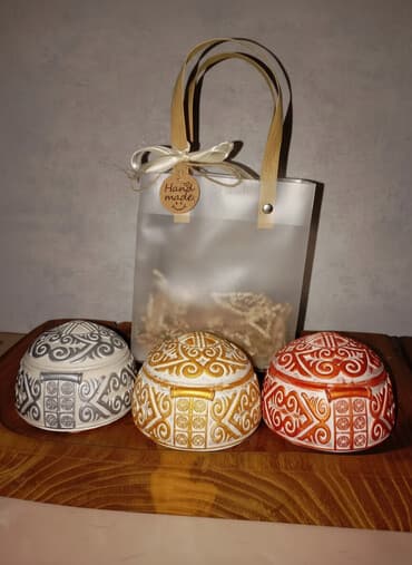 ключи набор: Гипсовые изделия ручной работы — декоративные шкатулки в этническом — 1