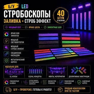 dj mic: Светодиодная панель заливка,стробоскоп!Можно вешать как — 1