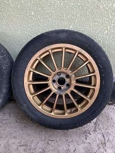 унаа тетиктери: Дөңгөлөктөр монтажда 215 / 55 / R 17, All-season, Колдонулган, Комплект, Жеңил унаалар, Куйма, тешиктери - 5 — 1