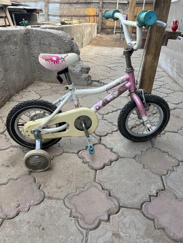 Детские велосипеды: Детский велосипед, 4-колесный, 3 - 4 года, Для девочки, Б/у — 1